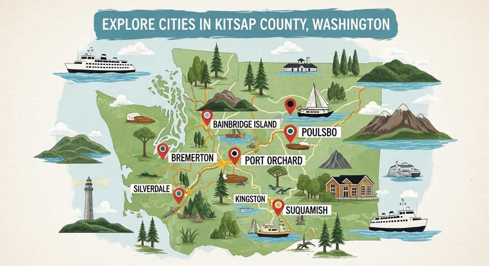 explore cities of Kitsap County