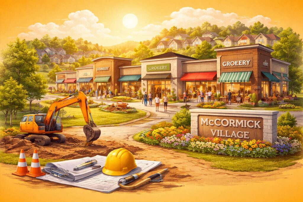 McCormick Village shopping centre development