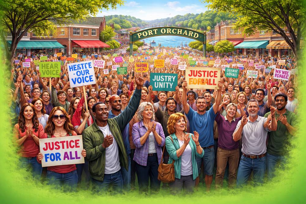 Thousands Gather in Port Orchard, Signaling a Shift in Small-Town Voices