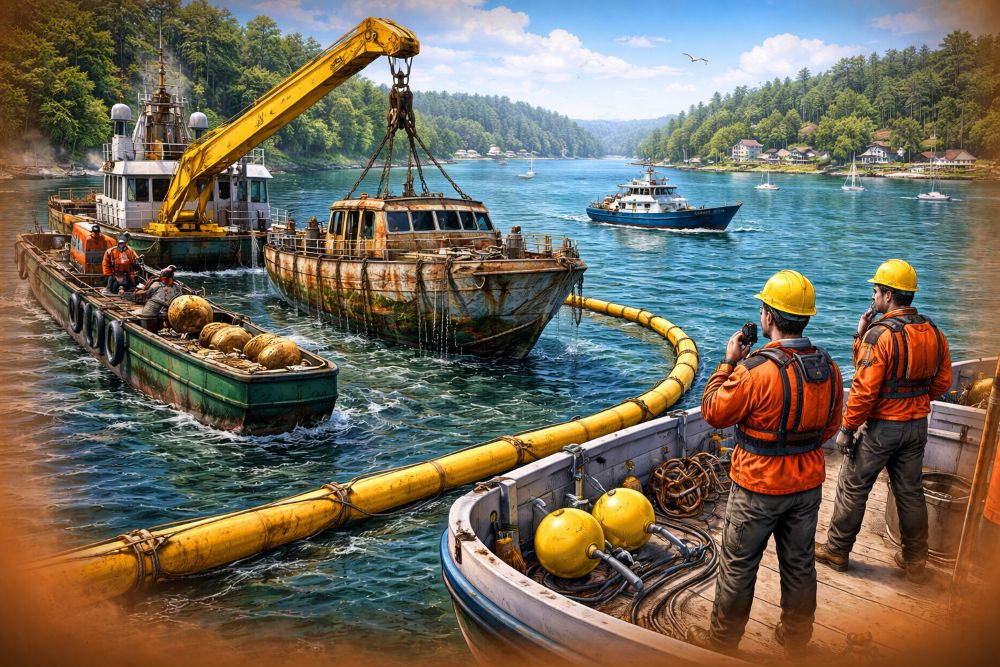 Phinney Bay Cleanup Removes Derelict Vessels, Boosts Marine Safety