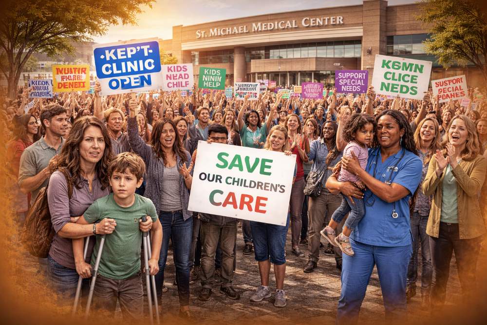 Protest Erupts Over Closure of St. Michael’s Child Rehab Clinic