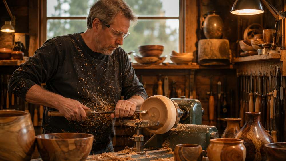 Russell Neyman's Woodturning Experience Is One of Port Orchard's Best-Kept Secrets