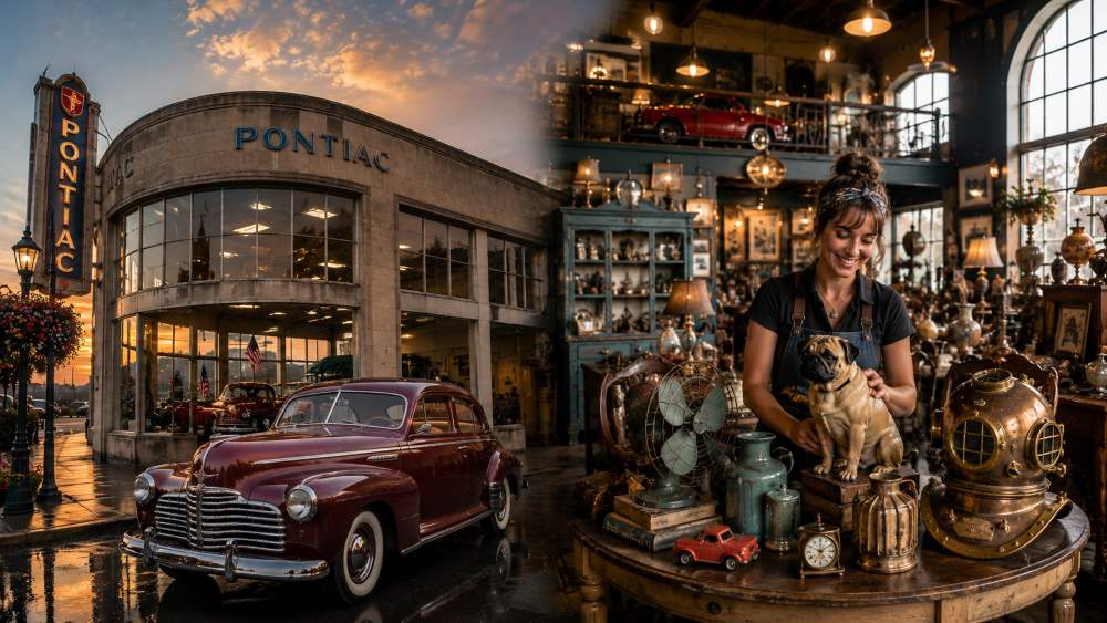 The Dusty Pug Turned a 1940s Pontiac Dealership Into Downtown Bremerton's Vintage Treasure Hunt