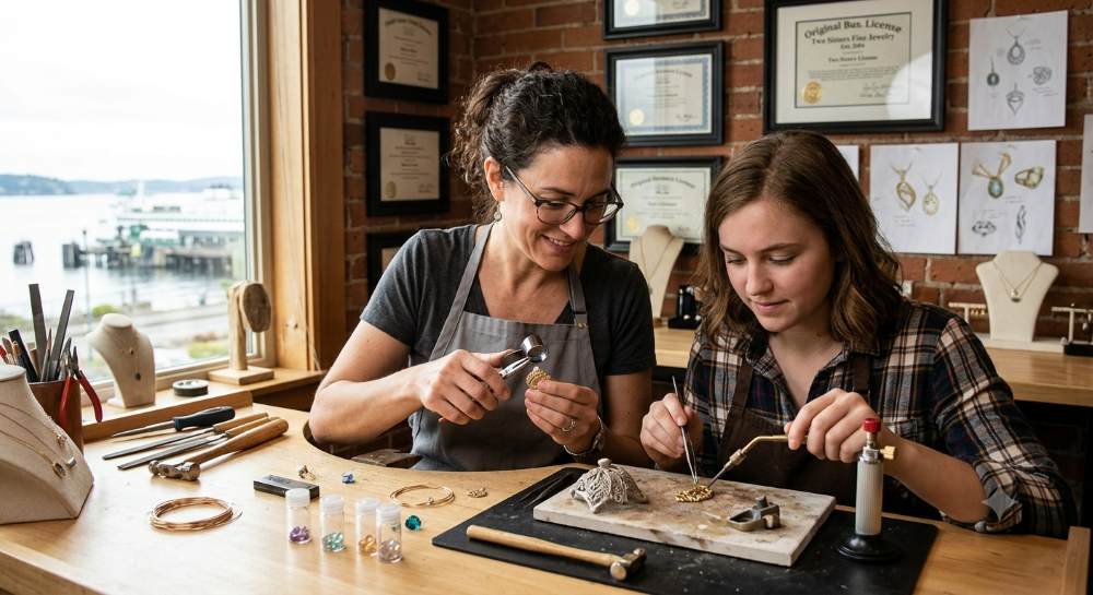Two Sisters Fine Jewelry Has Been Handcrafting Bremerton's Most Personal Pieces Since 2004
