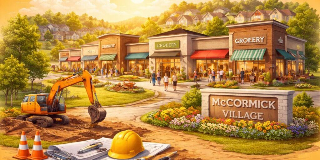 McCormick Village shopping centre development