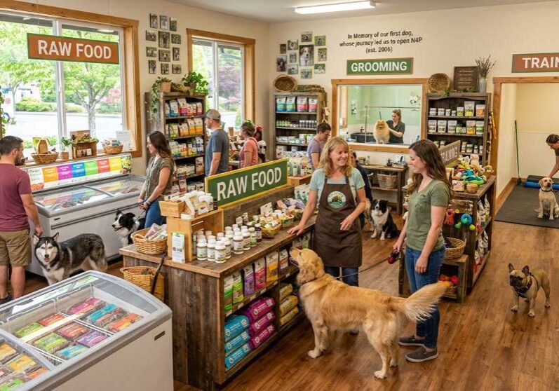 Naturally 4 Paws in Silverdale is Kitsap County's only holistic pet store, founded in 2006 after owners lost their dog to poor nutrition. Raw food, grooming, training and more
