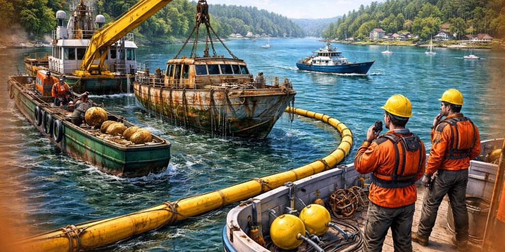 Phinney Bay Cleanup Removes Derelict Vessels, Boosts Marine Safety