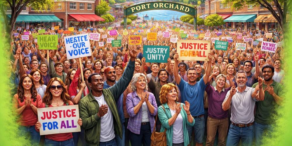 Thousands Gather in Port Orchard, Signaling a Shift in Small-Town Voices